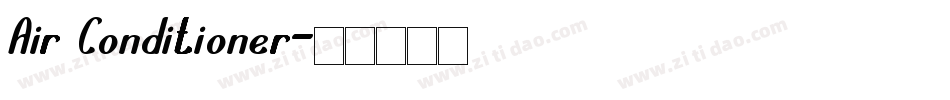 Air Conditioner字体转换